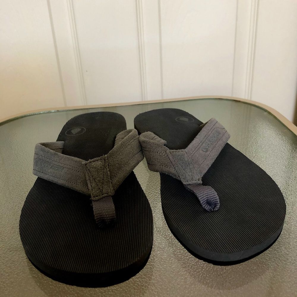 Volcom NWOT Unisex Suede Flip Flops